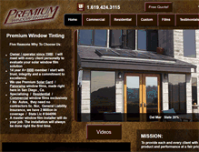 Tablet Screenshot of premiumwindowtinting.com